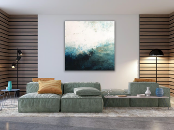 LAGOON ON SURFACE - Wooden Painting by NOVOCUADRO ART COMPANY - view 3